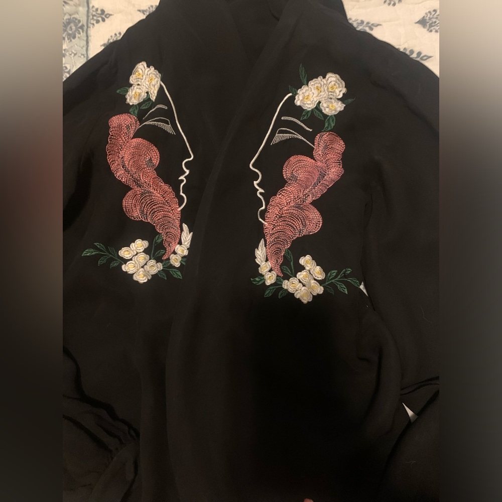 Vivetta Black Wrap Blouse